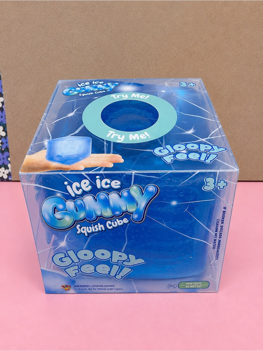 Ice Ice Gummy Squish Cube - Blue